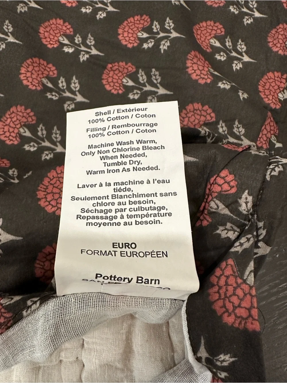 Pottery Barn Multi Color Quilted Euro Shams - Set of 2